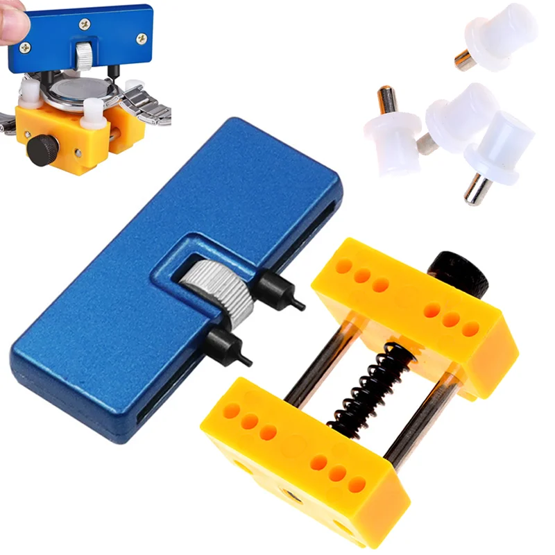 Watch Case Back Remover and Repair Stand Battery Replacement Tool Kit Adjustable Position Turn On Opener Closer
Watch Case Back Remover and Repair Stand Battery Replacement Tool Kit Adjustable Position Turn On Opener Closer