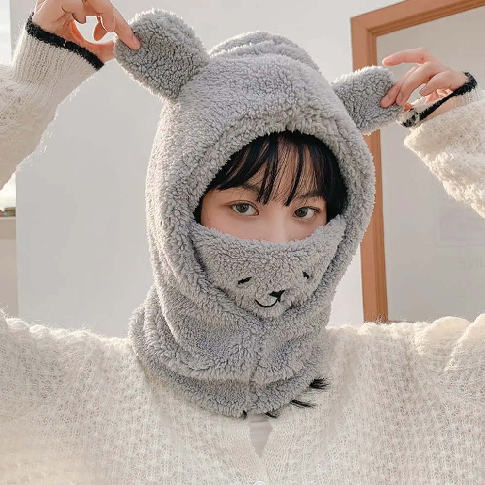 Casual Large Warm Bear Ear Hat Scarf Set Scarf Woolen Bomber Hat Plush Hat Women Hat Korean Style Beanies 
Casual Large Warm Bear Ear Hat Scarf Set Scarf Woolen Bomber Hat Plush Hat Women Hat Korean Style Beanies