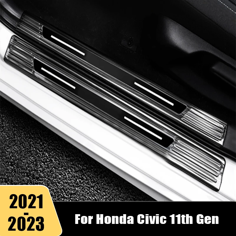 For Honda Civic 11th gen 2021 2022 2023 Car Door Sill Scuff Plate Cover Guards Sills Strip Protector Accessories Stainless Steel
For Honda Civic 11th gen 2021 2022 2023 Car Door Sill Scuff Plate Cover Guards Sills Strip Protector Accessories Stainless Steel
