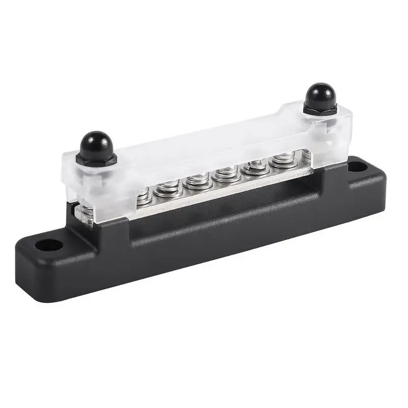 6 Terminal Bus Bar 150A BusBar Block With Cover Ground Distribution Power Distribution Terminal Block Practical For Car Boat
6 Terminal Bus Bar 150A BusBar Block With Cover Ground Distribution Power Distribution Terminal Block Practical For Car Boat