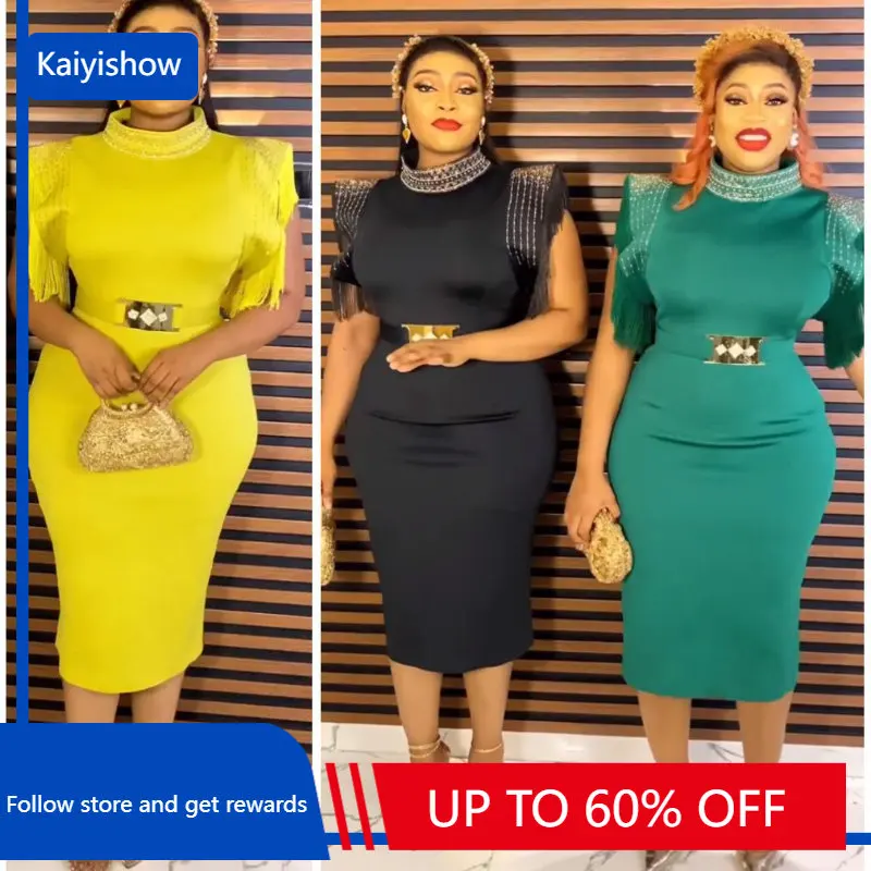 Elegant 2023 Summer Africa Clothing Evening Dresses for Women Tassel Sleeveless Bodycon Gown African Wedding Party Dress Outfit
Elegant 2023 Summer Africa Clothing Evening Dresses for Women Tassel Sleeveless Bodycon Gown African Wedding Party Dress Outfit