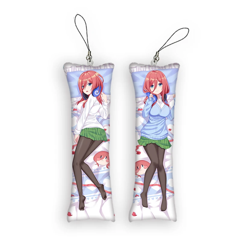 The Quintessential Quintuplets Dakimakura keychain Anime Nakano Miku Mini Pillow Hanging Ornament Pendants Key Chain Phone Strap
The Quintessential Quintuplets Dakimakura keychain Anime Nakano Miku Mini Pillow Hanging Ornament Pendants Key Chain Phone Strap