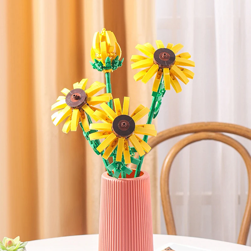 Simulation Flower Building Blocks Chrysanthemum Lily Rose Bouquet Potted 3D Model Brick Children's Toys To Send Girlfriend Gifts
Simulation Flower Building Blocks Chrysanthemum Lily Rose Bouquet Potted 3D Model Brick Children's Toys To Send Girlfriend Gifts