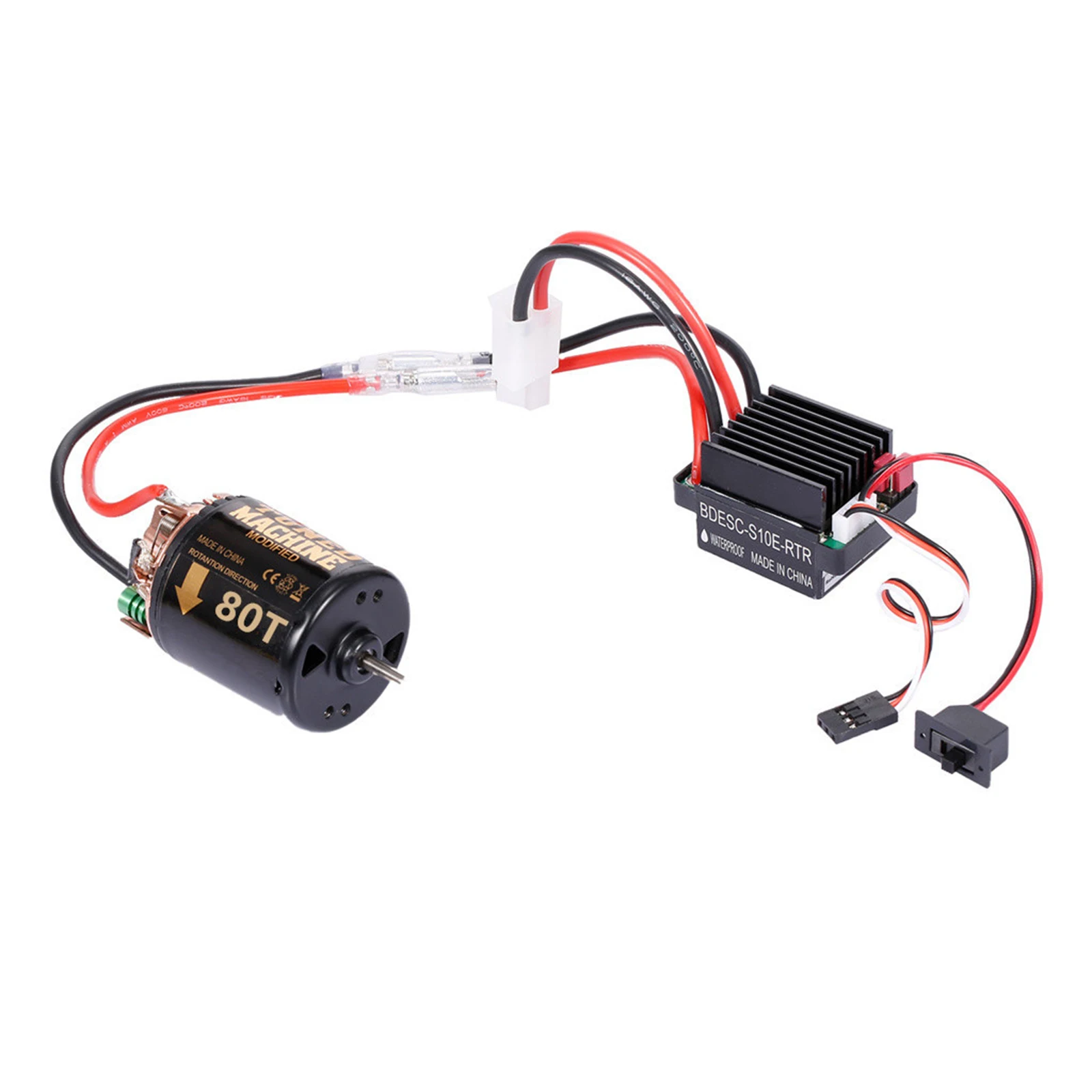 Водонепроницаемый мотор с щеточным двигателем F540 80T с 60A ESC RC автомобиль с щеточным электрическим контроллером скорости 5V/2A BEC для 1/10 RC
Водонепроницаемый мотор с щеточным двигателем F540 80T с 60A ESC RC автомобиль с щеточным электрическим контроллером скорости 5V/2A BEC для 1/10 RC