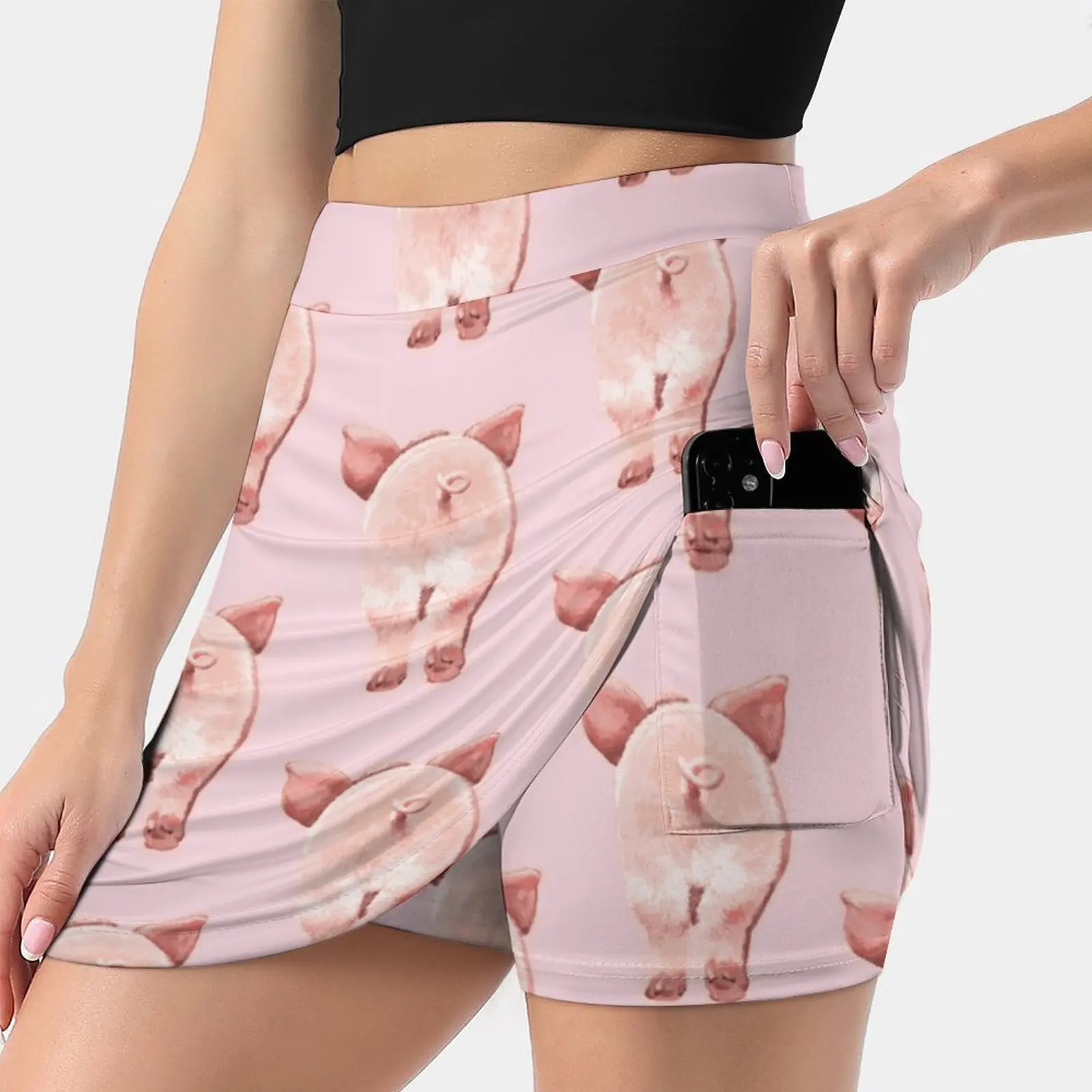 Юбка женская в Корейском стиле, Модная легкая розовая юбка для штанов, в виде свиньи, животных, милая очаровательная, на лето 
Юбка женская в Корейском стиле, Модная легкая розовая юбка для штанов, в виде свиньи, животных, милая очаровательная, на лето