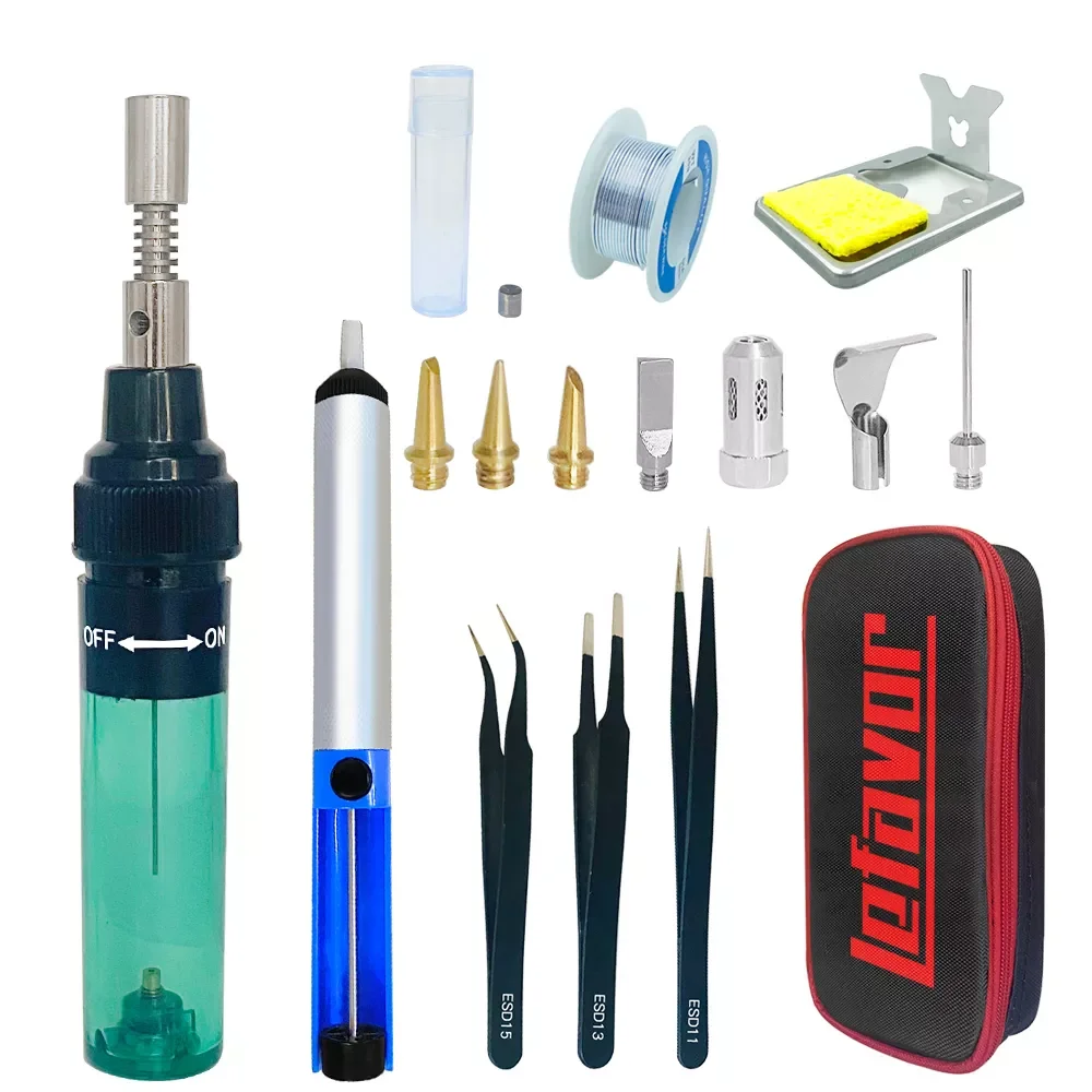 1300 Celsius Butane Gas Welding Soldering Iron Kit Set Welding Pen Gas Soldering Iron Cordless Butane Tip Tool
1300 Celsius Butane Gas Welding Soldering Iron Kit Set Welding Pen Gas Soldering Iron Cordless Butane Tip Tool