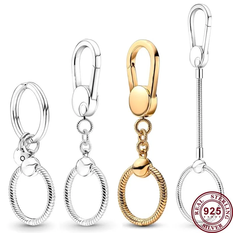 New Hot 925 Silver Exquisite Backpack Key Chain Key Ring For Original Beads Pendant High Quality DIY Fashion Charm Jewelry
New Hot 925 Silver Exquisite Backpack Key Chain Key Ring For Original Beads Pendant High Quality DIY Fashion Charm Jewelry