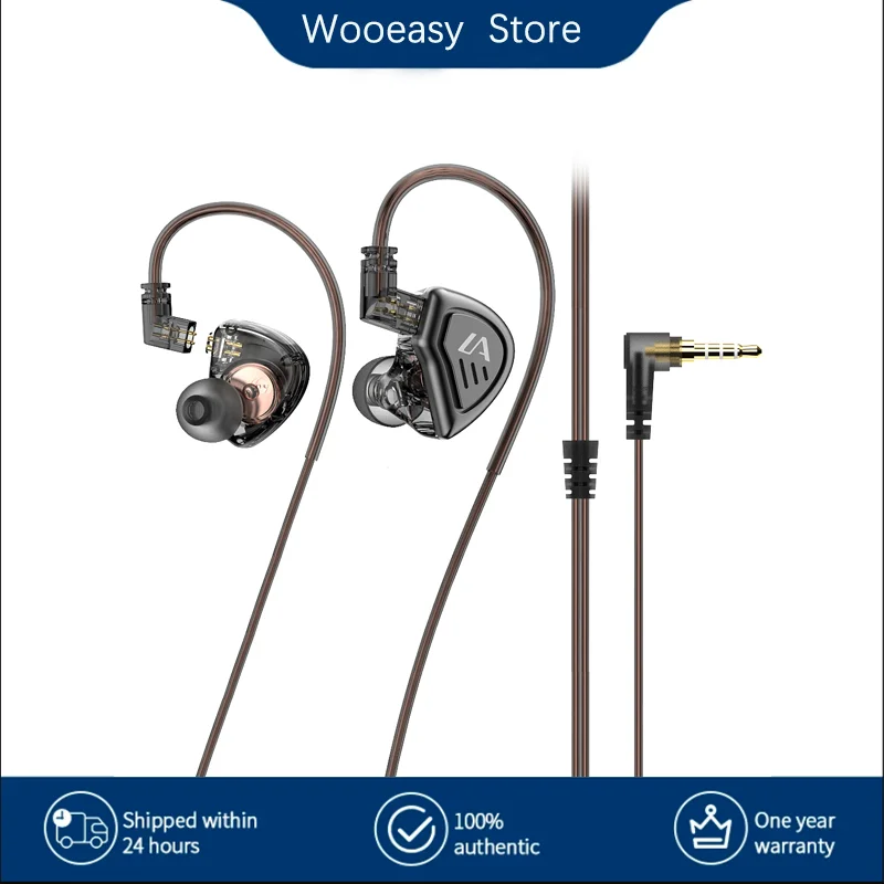 

Lafitear LD3 HIFI Dynamic In-Ear Earphones Earbuds Profession Stage Monitor Headphones With Detachable Cable 2pin 0.78mm Earbuds