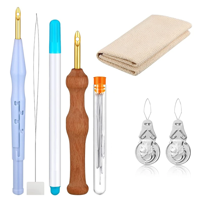 Punch Needle Embroidery Set Adjustable Carpet Yarn Punch Needle For Embroidery Floss Cross Stitch Beginners
Punch Needle Embroidery Set Adjustable Carpet Yarn Punch Needle For Embroidery Floss Cross Stitch Beginners
