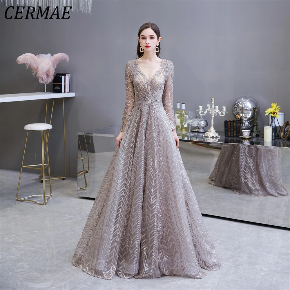 CERMAE Long Embroidery Beaded Chiffon Evening Gown A-Line Prom Gray Party Formal Dresses for Women 2023 PHOTO FACTORY PRICE
CERMAE Long Embroidery Beaded Chiffon Evening Gown A-Line Prom Gray Party Formal Dresses for Women 2023 PHOTO FACTORY PRICE