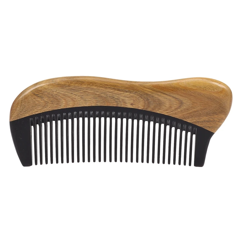 Top Deals Natural Green Sandalwood Hair Comb - No Static Wooden Fine Tooth Black Buffalo Horn Comb (Green sandalwood)
Top Deals Natural Green Sandalwood Hair Comb - No Static Wooden Fine Tooth Black Buffalo Horn Comb (Green sandalwood)