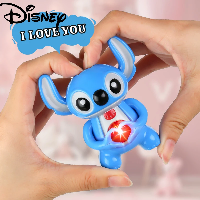 

NEW Disney Stitch LED Glowing Keychains Cartoon Figures Night Light Novelty Pendant Ornament Toy Girlfriend Valentine's Day Gift