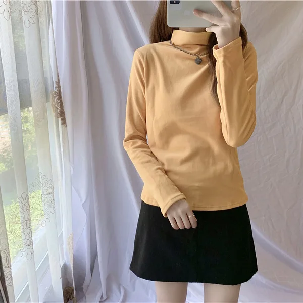 Turtleneck T-shirt Women's Solid Color Spring and Autumn New T-Shirt Long Sleeve gray
Turtleneck T-shirt Women's Solid Color Spring and Autumn New T-Shirt Long Sleeve gray