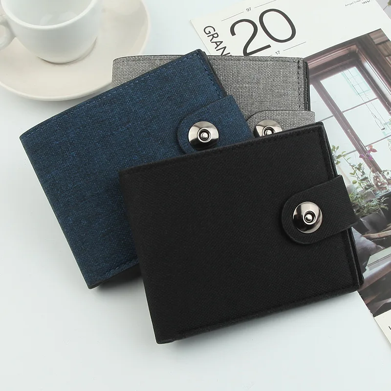 Men's Multifunctional Canvas Wallet Leisure Travel Lightweight Portable Short Style All Match Male Credit Card Holder Money Bag
Men's Multifunctional Canvas Wallet Leisure Travel Lightweight Portable Short Style All Match Male Credit Card Holder Money Bag