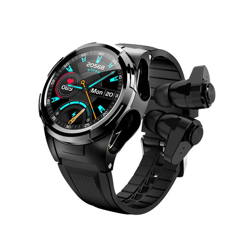 S201 Smart Watch With Bluetooth Earphones Body Temperature Thermometer Full Touch Screen TWS Headset 2-in-1 Man Sports Smartwatc
S201 Smart Watch With Bluetooth Earphones Body Temperature Thermometer Full Touch Screen TWS Headset 2-in-1 Man Sports Smartwatc