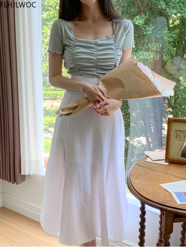 High Waist Skirts Vintage Women Chic New Design Preppy Style Sweet Girl Korea Japan Clothes Date Romantic White Skirt Long
High Waist Skirts Vintage Women Chic New Design Preppy Style Sweet Girl Korea Japan Clothes Date Romantic White Skirt Long