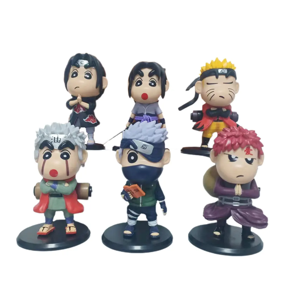 Кавайная аниме-фигурка Crayon Shin Chan Cos фигурки Наруто набор из 6 шт., фигурка, милый орнамент, модель, кукла, детские подарки, игрушки
Кавайная аниме-фигурка Crayon Shin Chan Cos фигурки Наруто набор из 6 шт., фигурка, милый орнамент, модель, кукла, детские подарки, игрушки