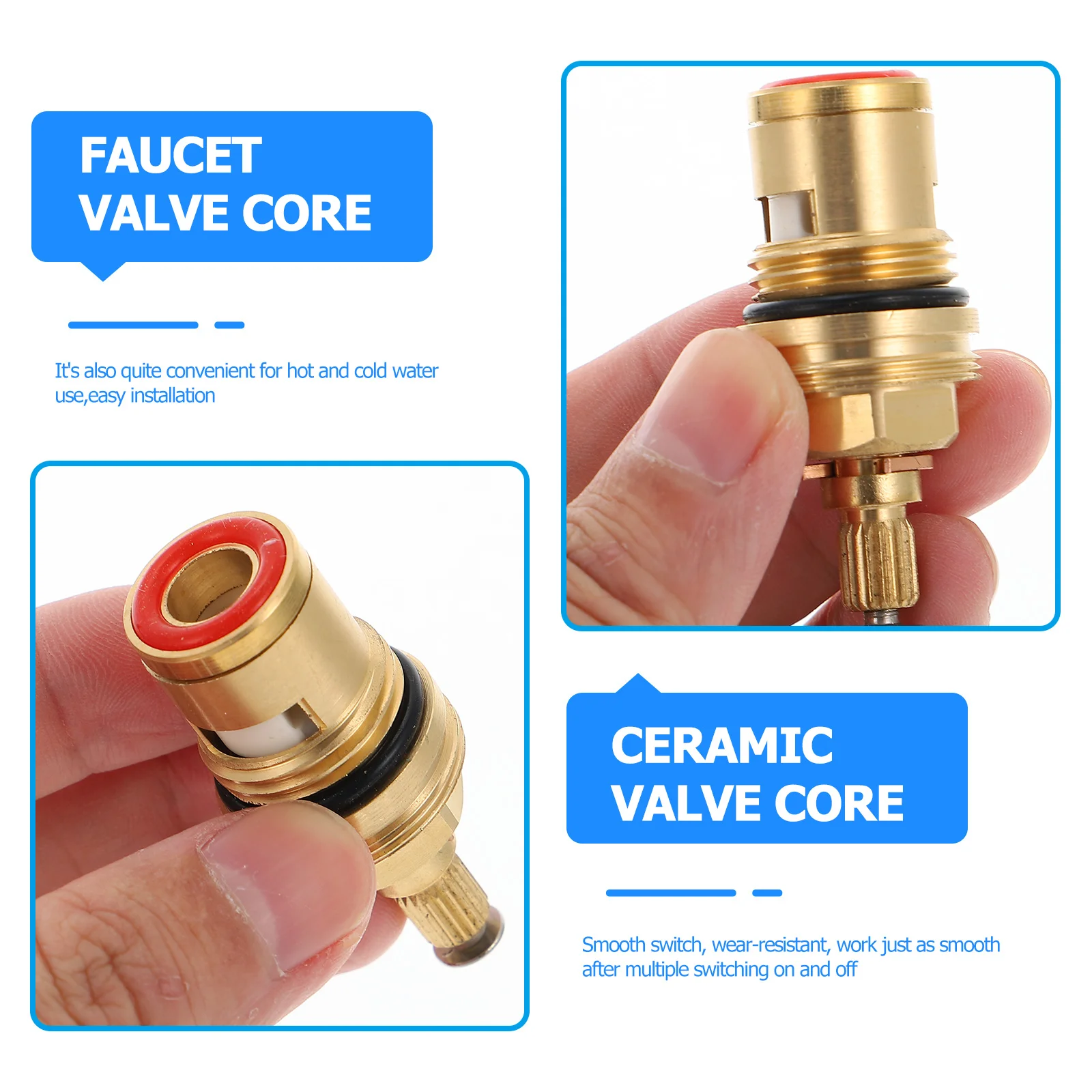 Tap Replacement Core Cartridge Bathroom Ceramicaccessories Hot Cold Water Parts Stem Hose Disc Connector Kitchen Garden Mixer
Tap Replacement Core Cartridge Bathroom Ceramicaccessories Hot Cold Water Parts Stem Hose Disc Connector Kitchen Garden Mixer