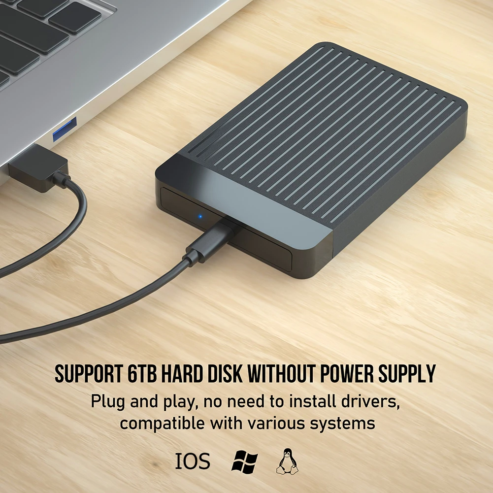 HDD Case 2.5 SATA to USB 3.0 Adapter Hard Drive Enclosure for SSD Disk HDD Box Type C 3.1 Case HD External HDD Enclosure
HDD Case 2.5 SATA to USB 3.0 Adapter Hard Drive Enclosure for SSD Disk HDD Box Type C 3.1 Case HD External HDD Enclosure