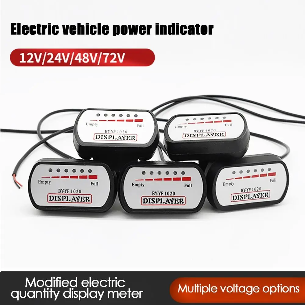 Scooter E-Bike 36V48V60V72V Universal Meter Tester Battery Capacity Indicator Battery Indicator Voltmeter Power Display
Scooter E-Bike 36V48V60V72V Universal Meter Tester Battery Capacity Indicator Battery Indicator Voltmeter Power Display