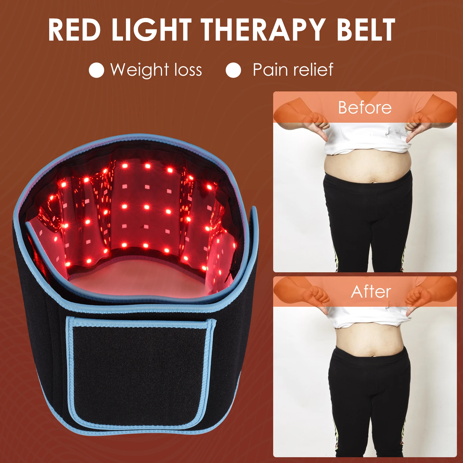 Therapy Belt For Pain Relief Home Use Wrap Deep Therapy Massager Device For Back Shoulder Joints Muscle Therapy Blue Red Light
Therapy Belt For Pain Relief Home Use Wrap Deep Therapy Massager Device For Back Shoulder Joints Muscle Therapy Blue Red Light