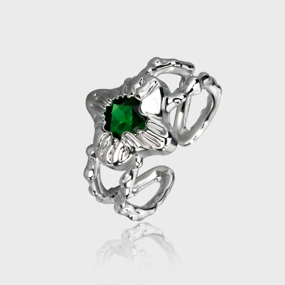 Green Irregular Crystal Zircon Rings for Women Trendy Cool Schoolgirl Opening Adjustable Aesthetic Rings Retro Accessories
Green Irregular Crystal Zircon Rings for Women Trendy Cool Schoolgirl Opening Adjustable Aesthetic Rings Retro Accessories