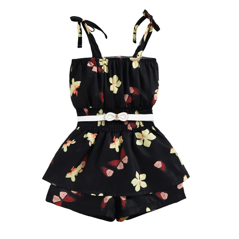 2 Color Fashion Kids Girls Jumpsuits 0-4Y Tie-Up Shoulder Strap Flower Butterfly Printed Romper Shorts Waist Belt
2 Color Fashion Kids Girls Jumpsuits 0-4Y Tie-Up Shoulder Strap Flower Butterfly Printed Romper Shorts Waist Belt