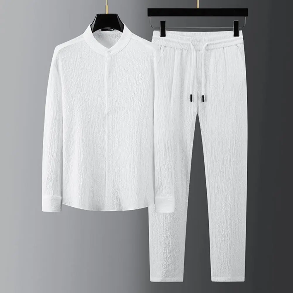 1 Set Men Outfit Popular Super Soft Stand Collar Relaxed Fit Buttons Shirt Trousers for Travel Shirt Pants Men Top Pants
1 Set Men Outfit Popular Super Soft Stand Collar Relaxed Fit Buttons Shirt Trousers for Travel Shirt Pants Men Top Pants