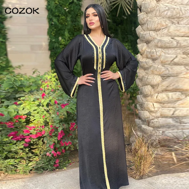 Caftan Marocain Abaya Дубай, Турция Абая для женщин, мусульманский кафтан, мусульманская одежда, женская одежда Djellaba
Caftan Marocain Abaya Дубай, Турция Абая для женщин, мусульманский кафтан, мусульманская одежда, женская одежда Djellaba