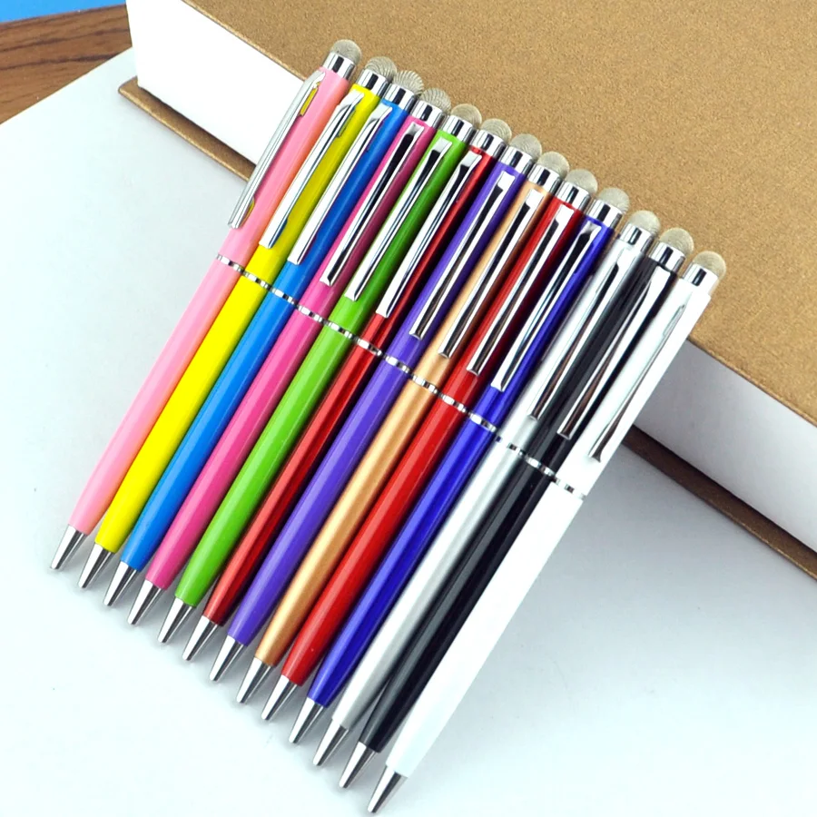 1000Pcs/Lot 13 Colors Black Blue Ink Roller Metal Ballpoint Pen 0.7Mm 2 In 1 Fiber Point Stylus Gift For iPhone Free Custom Logo
1000Pcs/Lot 13 Colors Black Blue Ink Roller Metal Ballpoint Pen 0.7Mm 2 In 1 Fiber Point Stylus Gift For iPhone Free Custom Logo