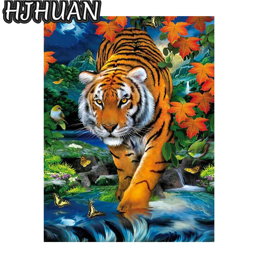 DIY 5D Diamond Painting Tiger animal diamond embroidery Cross Stitch Kit Full Embroidery Mosaic Art Picture of Rhinestones Decor
DIY 5D Diamond Painting Tiger animal diamond embroidery Cross Stitch Kit Full Embroidery Mosaic Art Picture of Rhinestones Decor