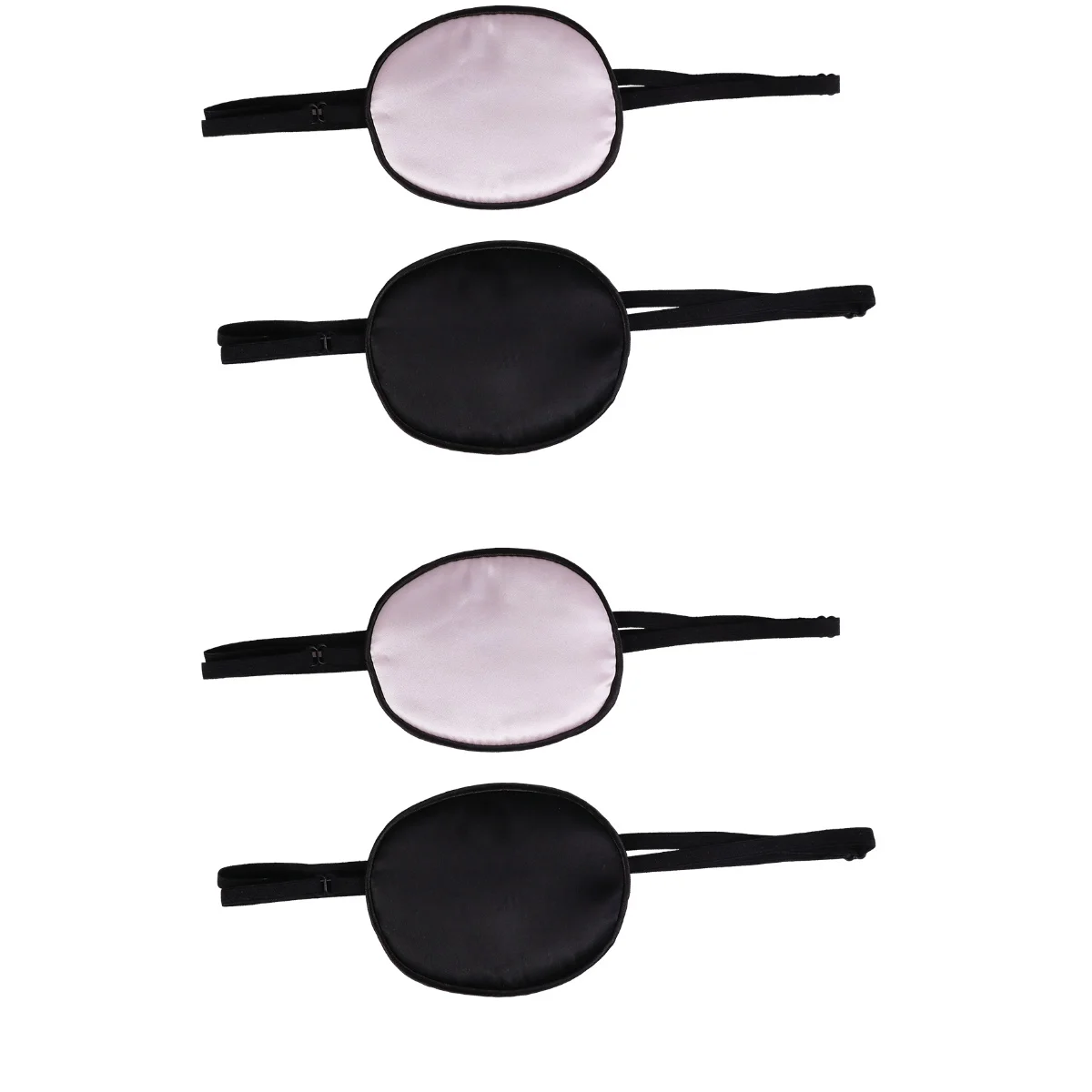 4 pcs Silk Eye Patches and Comfortable Single Eye Mask Elastic Adjustable Pirate Style Eye Cover for Adult Amblyopia Strabismus
4 pcs Silk Eye Patches and Comfortable Single Eye Mask Elastic Adjustable Pirate Style Eye Cover for Adult Amblyopia Strabismus