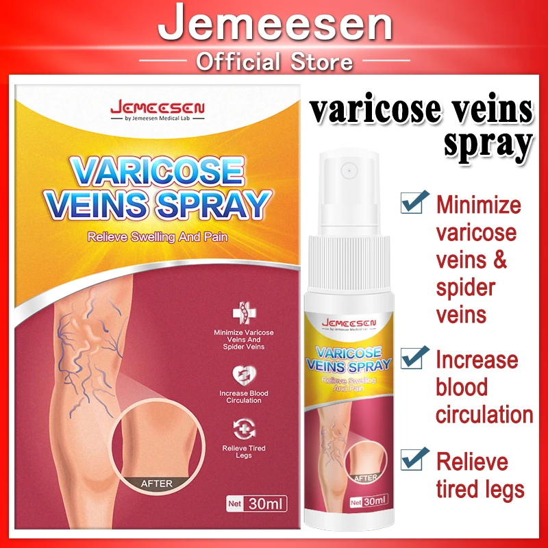 Varicose Vein Spray Effective Relieve Legs Dilated Vasculitis Phlebitis Natural Formula Liquid For Varicose Veins Body Care 30ML
Varicose Vein Spray Effective Relieve Legs Dilated Vasculitis Phlebitis Natural Formula Liquid For Varicose Veins Body Care 30ML