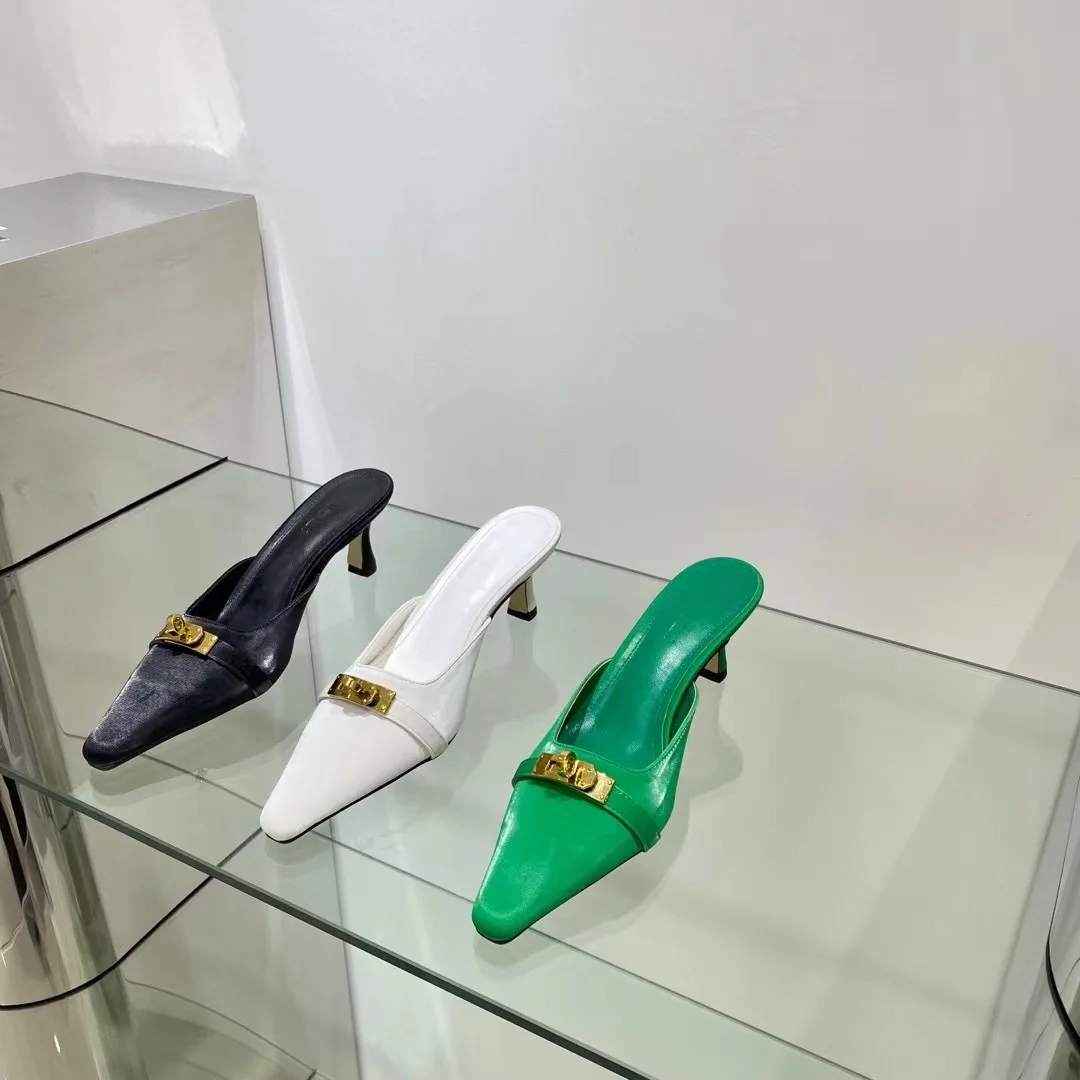 Pointed Toe Women Slipeprs Black White Green Shallow Thin High Heels Black White Green Summer Dress Shoeos Woman Silk Party Pump
Pointed Toe Women Slipeprs Black White Green Shallow Thin High Heels Black White Green Summer Dress Shoeos Woman Silk Party Pump