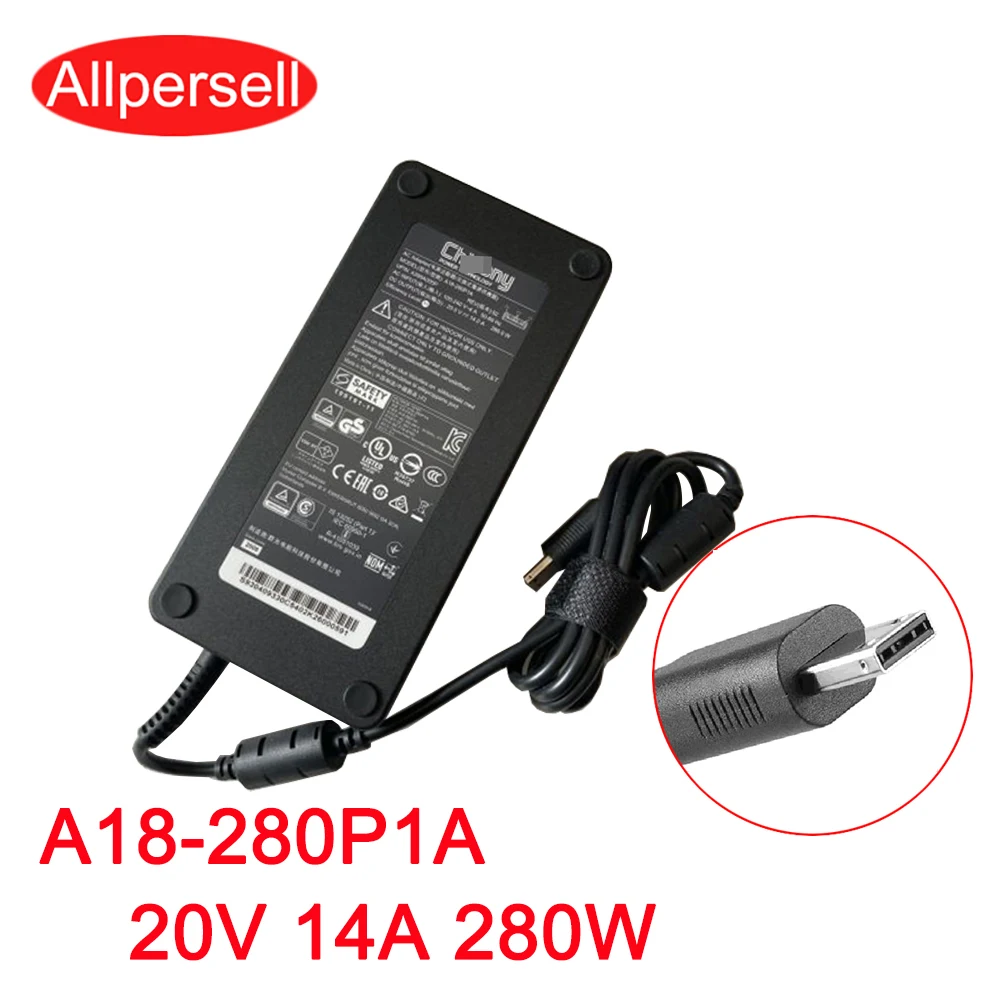 Laptop charger for MSI GE66 GE76 GP76 power cord adapter A18-280P1A 20V 14A 280W
Laptop charger for MSI GE66 GE76 GP76 power cord adapter A18-280P1A 20V 14A 280W