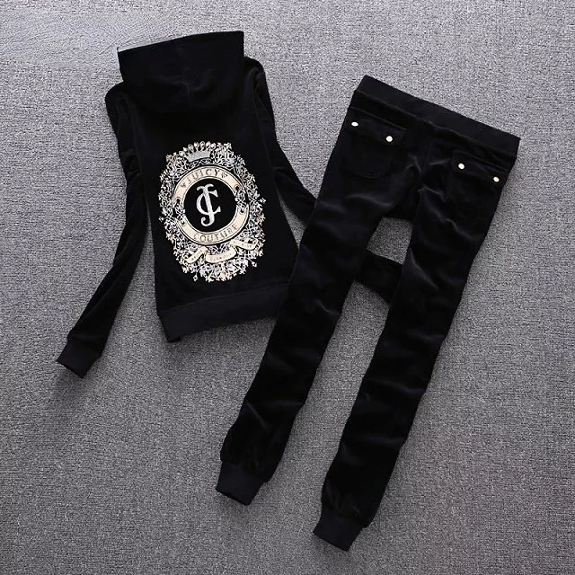 Juicy Coutoure Tracksuit Women 2 Piece Set Outfits Autumn Woman Tracksuit Zipper Top and Pants Casual Sport Suit Spring 2 Piece 
Juicy Coutoure Tracksuit Women 2 Piece Set Outfits Autumn Woman Tracksuit Zipper Top and Pants Casual Sport Suit Spring 2 Piece