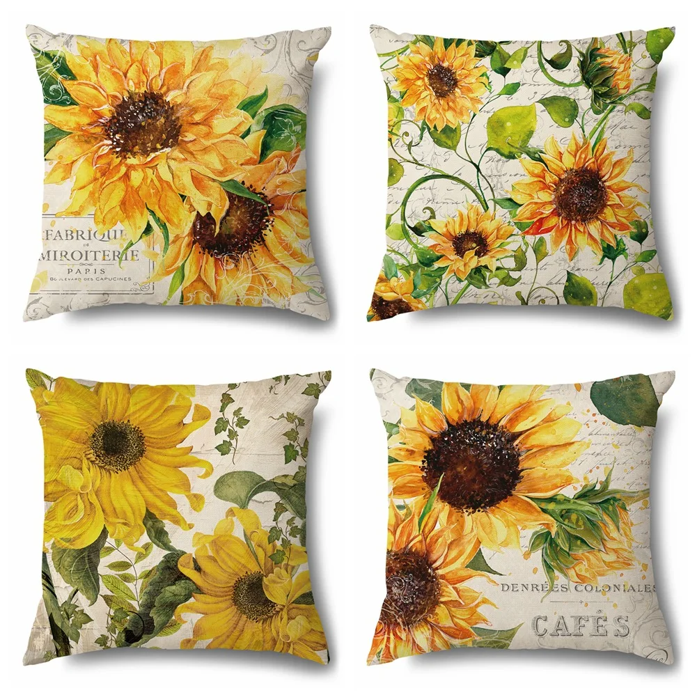 Summer Unflower Pillowcase 40x40 Cm Yellow Leaf Flower Pillows Case for Living Room Garden Soft Chair Pillow 45x45 cm Home Decor
Summer Unflower Pillowcase 40x40 Cm Yellow Leaf Flower Pillows Case for Living Room Garden Soft Chair Pillow 45x45 cm Home Decor
