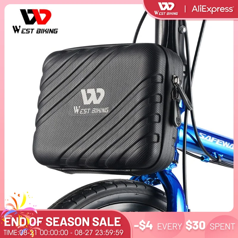WEST BIKING Hard Shell Bicycle Bag Folding Bike Accessories Waterproof Front Storage Anti-drop Wear-resistant Black Cycling Bag
WEST BIKING Hard Shell Bicycle Bag Folding Bike Accessories Waterproof Front Storage Anti-drop Wear-resistant Black Cycling Bag