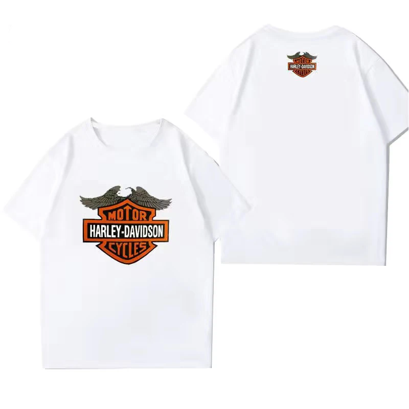 New summer all-match Harleys motorcycle print male and female couple short-sleeved loose large size cotton T-shirt comfortable
New summer all-match Harleys motorcycle print male and female couple short-sleeved loose large size cotton T-shirt comfortable