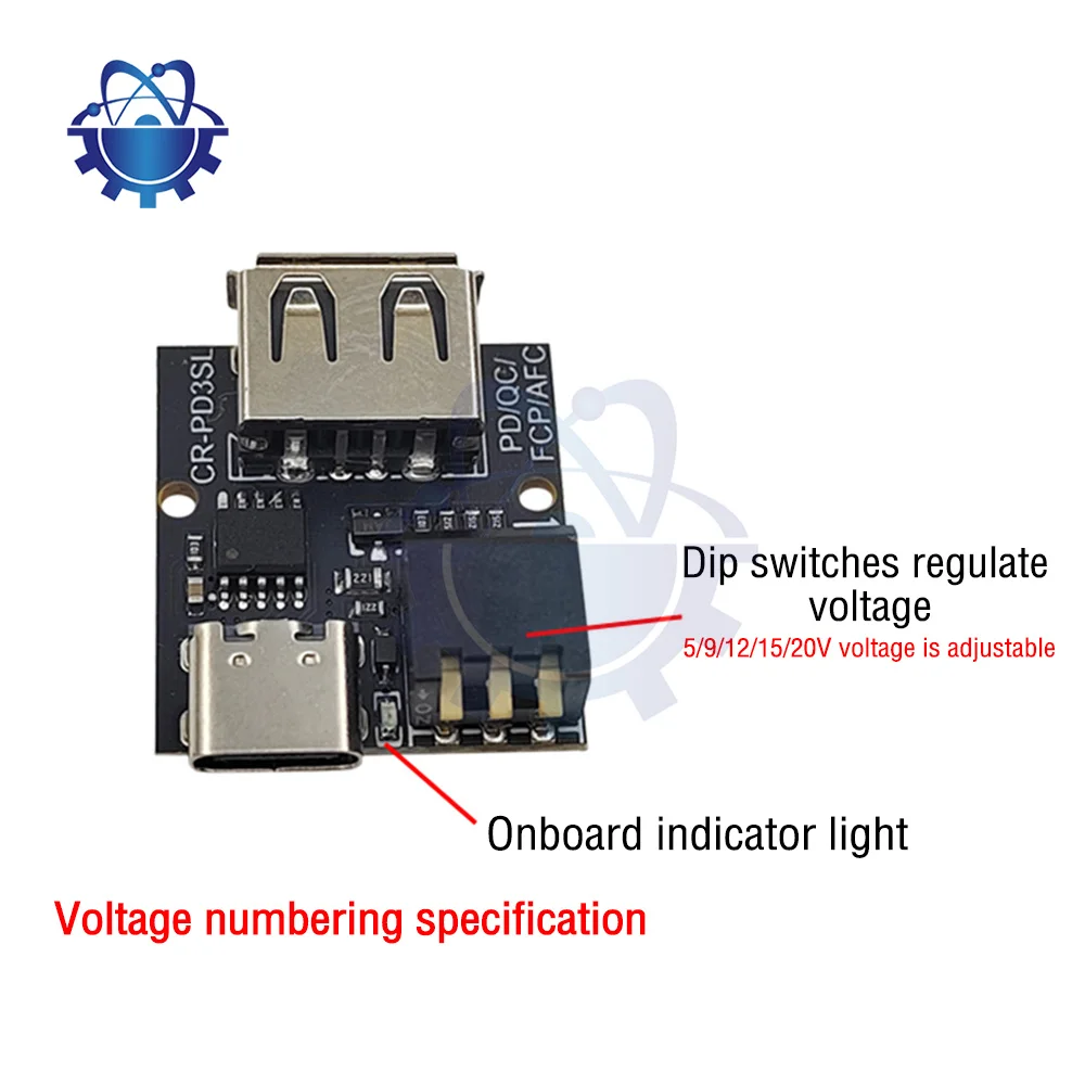 PD/QC Fast Charging Protocol Deception Type-C Aging Test Board 100W Intelligent Trigger Power Supply Module
PD/QC Fast Charging Protocol Deception Type-C Aging Test Board 100W Intelligent Trigger Power Supply Module