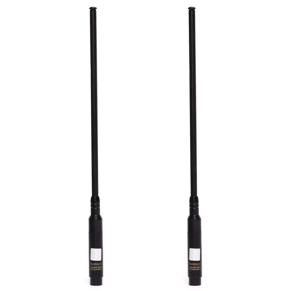 2 шт., Мужская телескопическая антенна с высоким коэффициентом усиления, 144/430 МГц 
2 шт., Мужская телескопическая антенна с высоким коэффициентом усиления, 144/430 МГц