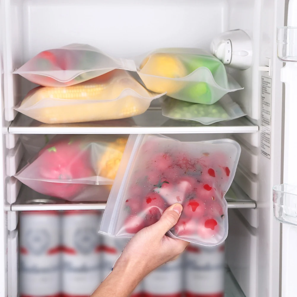 1pcs Silicone Food Storage Containers Leakproof Containers Reusable Ziplock Bag Fresh Bag For Refrigerator Kitchen Hermetic Bags
1pcs Silicone Food Storage Containers Leakproof Containers Reusable Ziplock Bag Fresh Bag For Refrigerator Kitchen Hermetic Bags