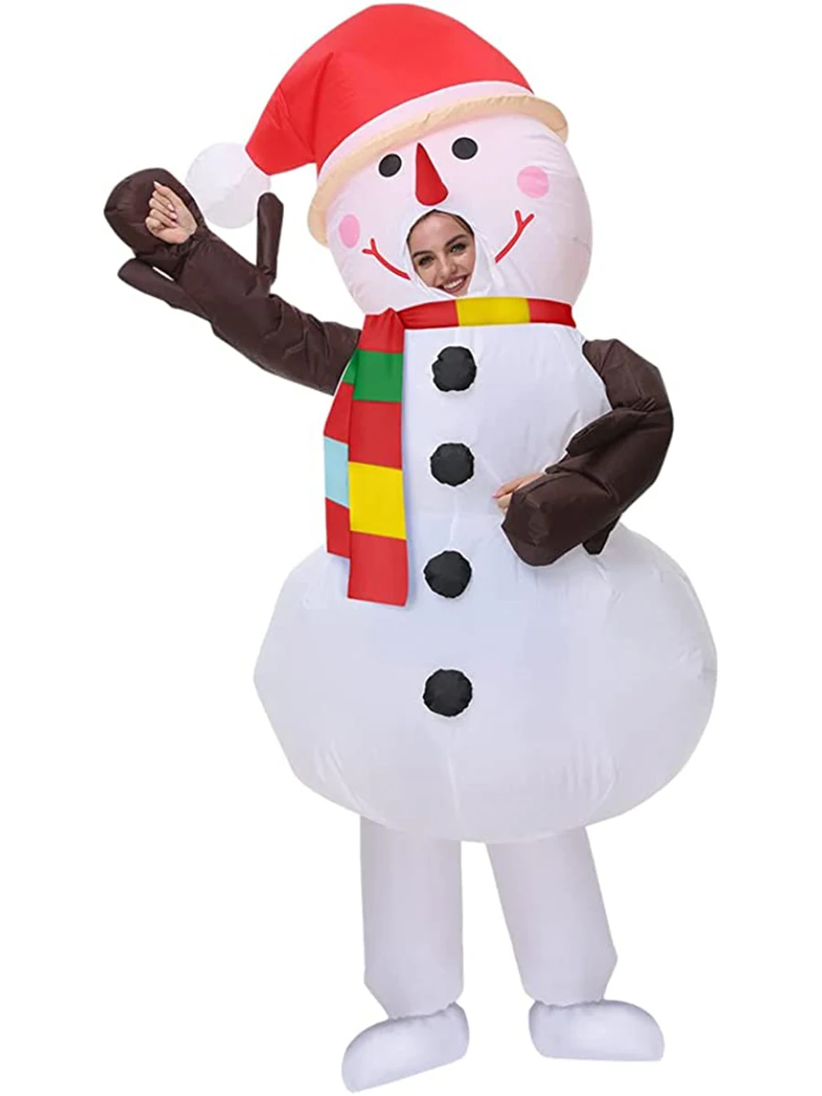 JYZCOS Inflatable Snowman Costume Winter Snowman Role Play Christmas Suit Adult Cosplay Fancy Dress for Halloween Unisex Costume
JYZCOS Inflatable Snowman Costume Winter Snowman Role Play Christmas Suit Adult Cosplay Fancy Dress for Halloween Unisex Costume