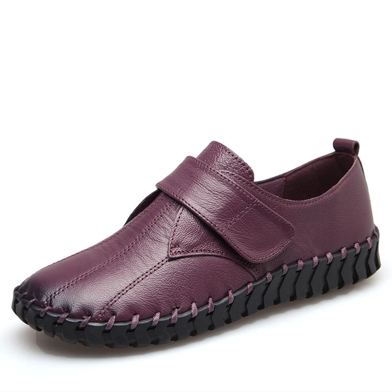 New Spring Ladies Genuine Leather Handmade Shoes Women Hook &Loop Flat Shoes Women Autumn Soft Loafers Flats
New Spring Ladies Genuine Leather Handmade Shoes Women Hook &Loop Flat Shoes Women Autumn Soft Loafers Flats