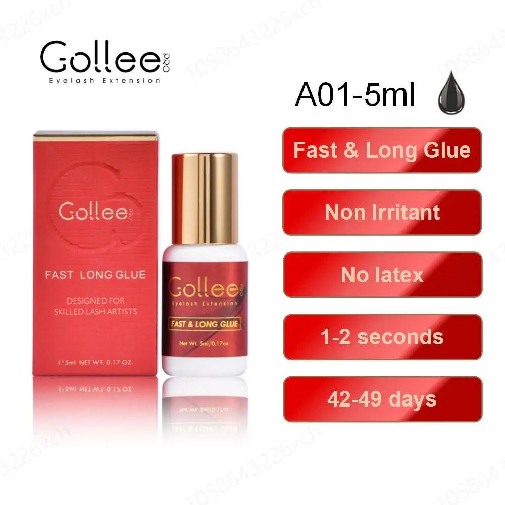 Gollee 5ml Eyelashes Extensions Glue Fast Drying for Professional Salon Artist Transparent Eyelash Extensions Glue Mixed Styles
Gollee 5ml Eyelashes Extensions Glue Fast Drying for Professional Salon Artist Transparent Eyelash Extensions Glue Mixed Styles