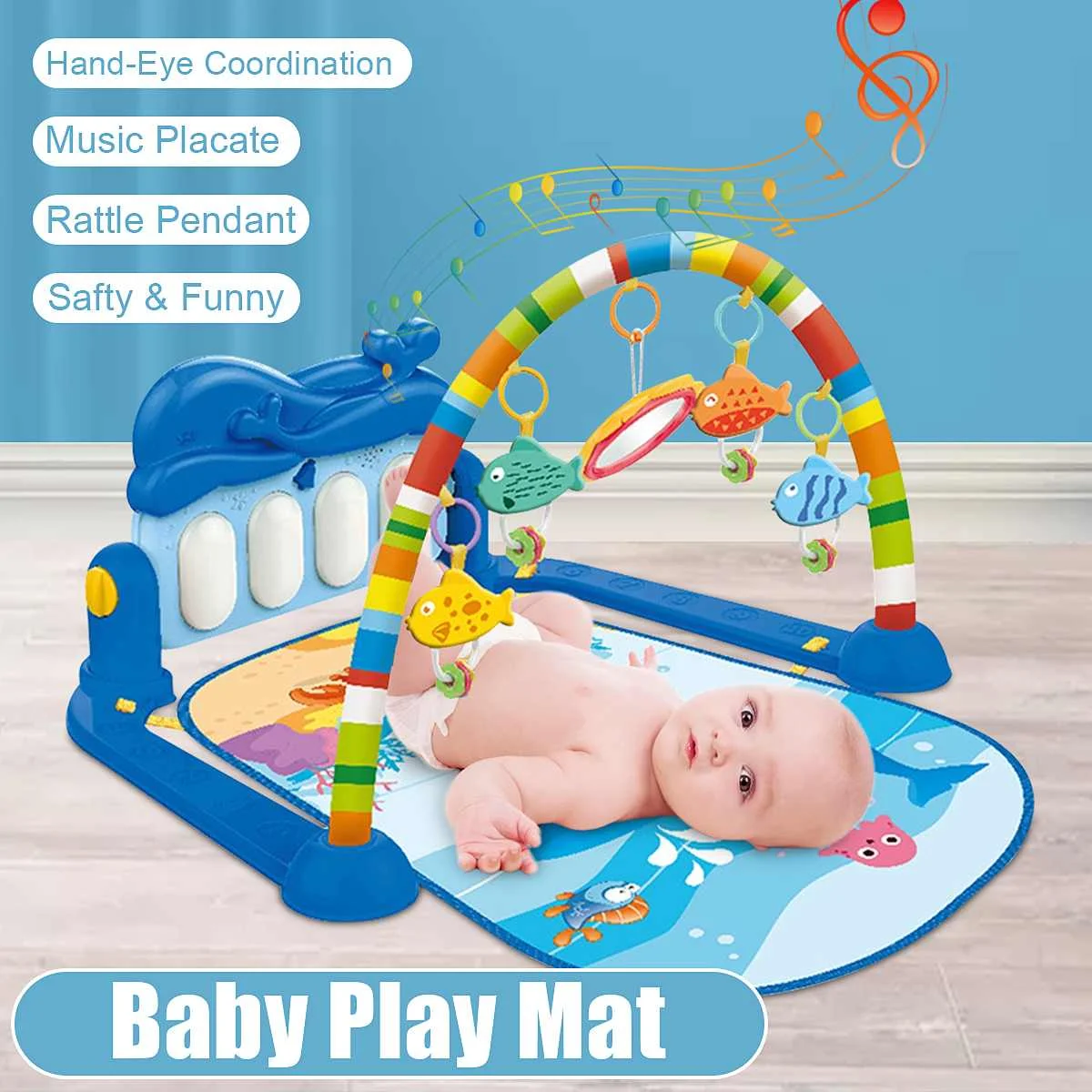 3in1 Sea World Baby Gym Play Mat Baby Soft Lighting Rattles Musical Toys For Babies Educational Toys Play Piano Gym Baby Gift 
3in1 Sea World Baby Gym Play Mat Baby Soft Lighting Rattles Musical Toys For Babies Educational Toys Play Piano Gym Baby Gift