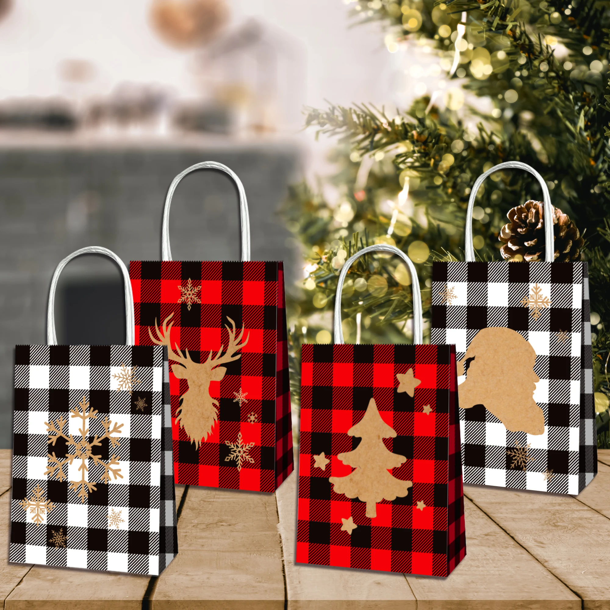 BD098 12pc Lattice Cartoon Deer Christmas Snowflake Xmas Kraft Paper Tote Bags with Handle New Year Birthday Party Shopping Bag
BD098 12pc Lattice Cartoon Deer Christmas Snowflake Xmas Kraft Paper Tote Bags with Handle New Year Birthday Party Shopping Bag
