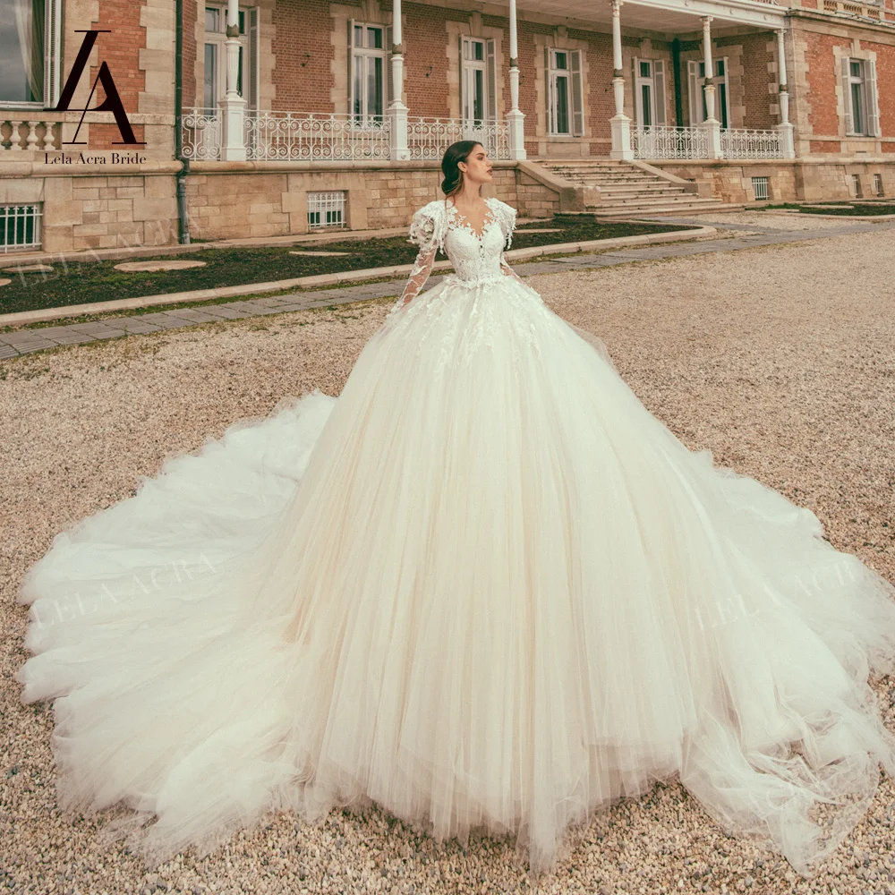 LelaAcra Lace Flowers Wedding Dresses for women 2023 Long Sleeve Royal Train Princess Bride Gown JK28 Plus Size Vestido de Noiva
LelaAcra Lace Flowers Wedding Dresses for women 2023 Long Sleeve Royal Train Princess Bride Gown JK28 Plus Size Vestido de Noiva