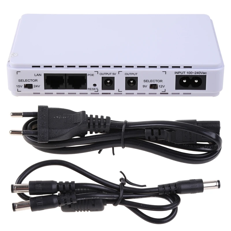 Mini UPS Battery Backup Uninterruptible Power Supply for WiFi Router Modem Security Camera USB 5V DC 9V/12V POE 15V/24V
Mini UPS Battery Backup Uninterruptible Power Supply for WiFi Router Modem Security Camera USB 5V DC 9V/12V POE 15V/24V