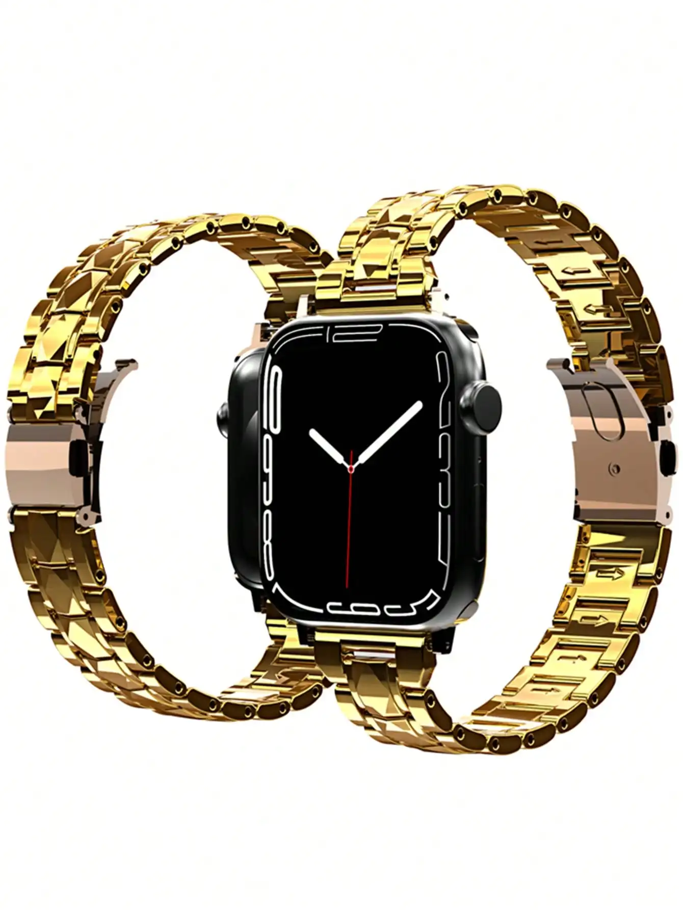 Compatible with Apple Watch Men Women Gold Fashionable Plastic Watchband 38/40/41/42/44/45/49mm For Apple Watch Ultra/SE/8/7/6/5
Compatible with Apple Watch Men Women Gold Fashionable Plastic Watchband 38/40/41/42/44/45/49mm For Apple Watch Ultra/SE/8/7/6/5
